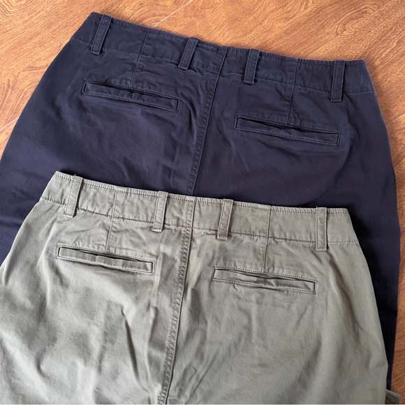 Gap Women’s Downtown Khaki Green & Black Cotton Blend Capri Pants Plus Size 14 - Picture 4 of 12